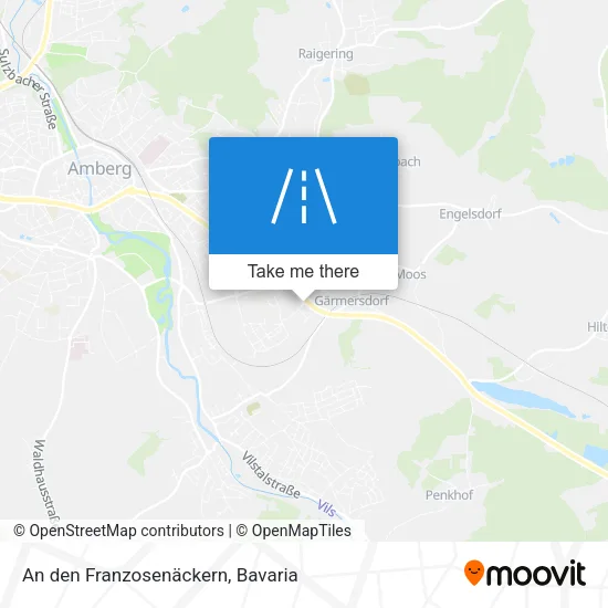 Карта An den Franzosenäckern