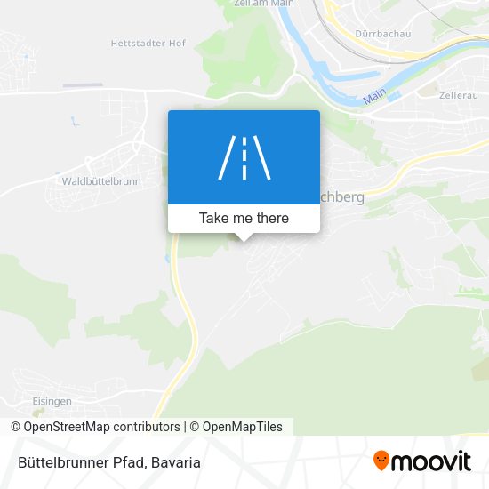 Büttelbrunner Pfad map