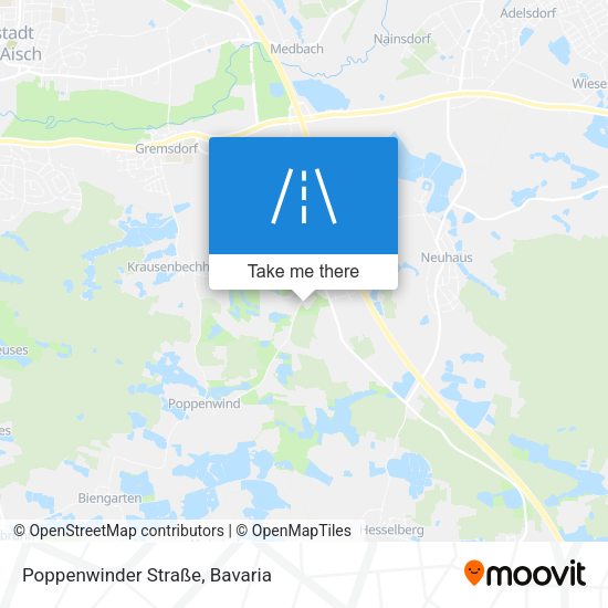 Poppenwinder Straße map
