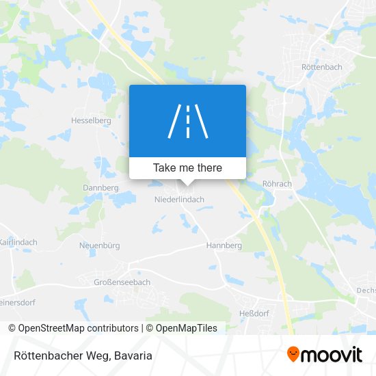 Röttenbacher Weg map