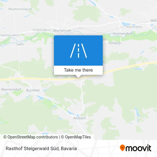 Карта Rasthof Steigerwald Süd