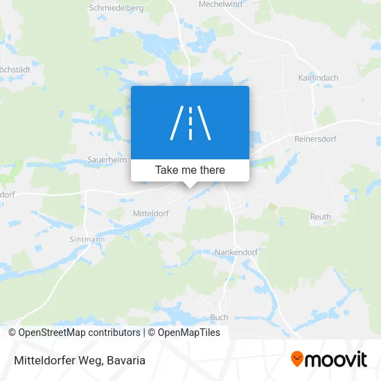 Карта Mitteldorfer Weg