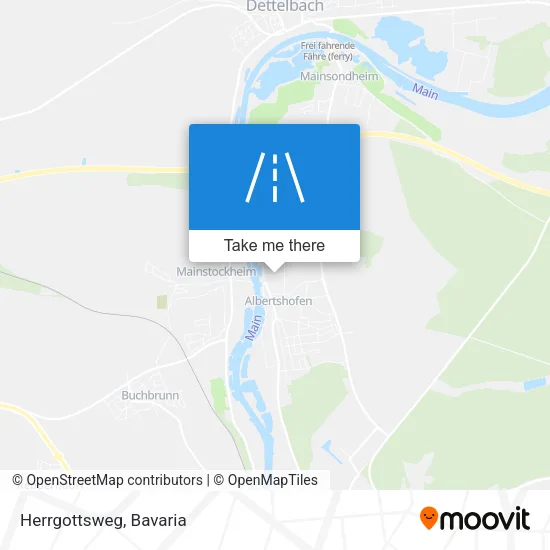 Herrgottsweg map