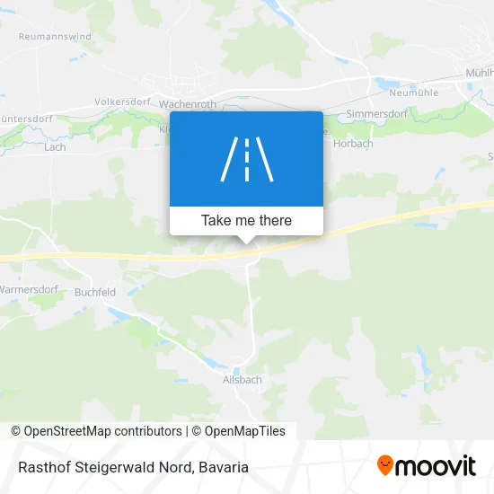 Карта Rasthof Steigerwald Nord