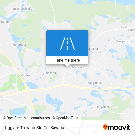 Uggiate-Trevano-Straße map