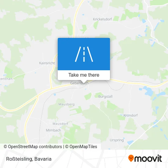 Карта Roßteisling