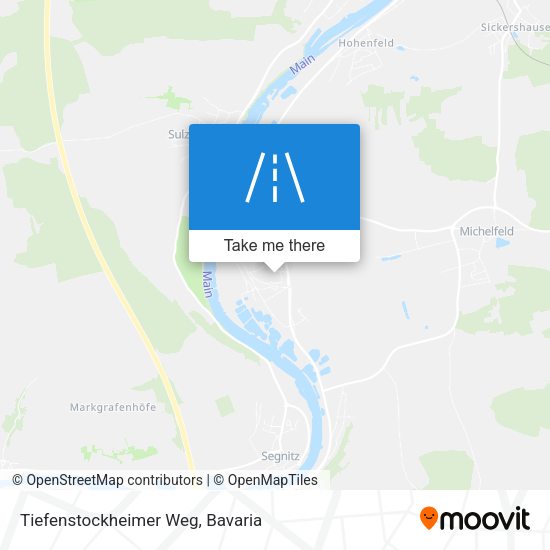 Tiefenstockheimer Weg map