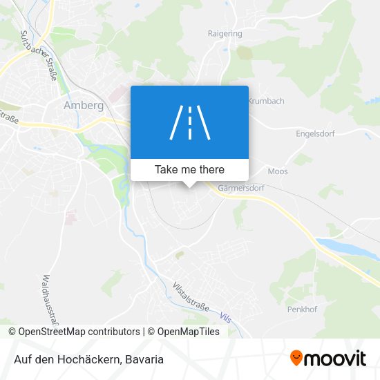 Auf den Hochäckern map