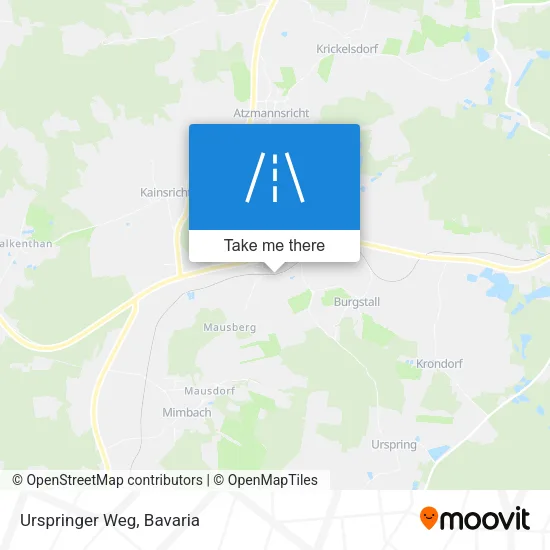 Карта Urspringer Weg