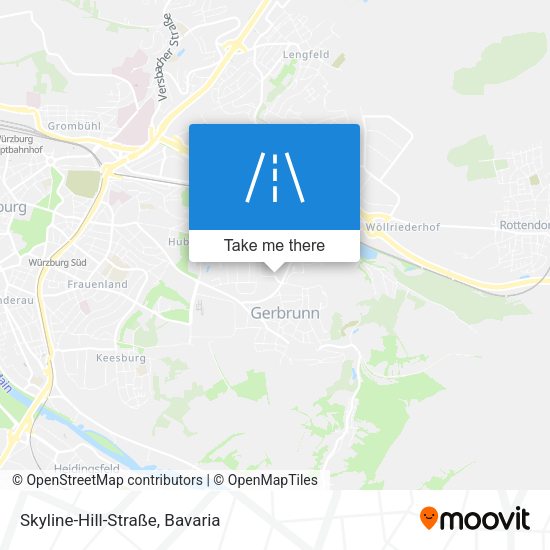 Skyline-Hill-Straße map