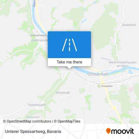 Карта Unterer Spessartweg