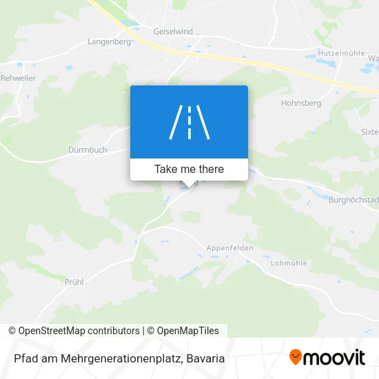 Карта Pfad am Mehrgenerationenplatz