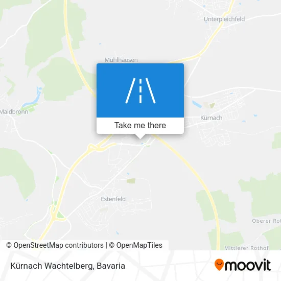 Карта Kürnach Wachtelberg
