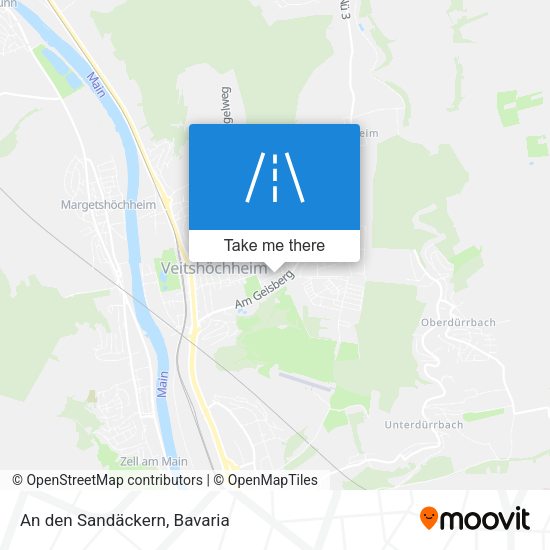 An den Sandäckern map