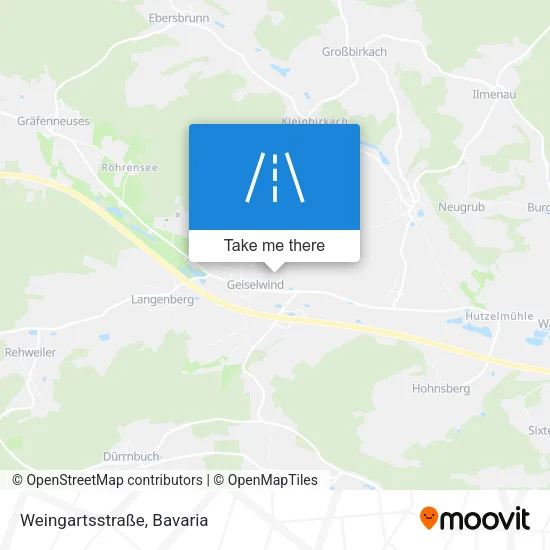 Карта Weingartsstraße