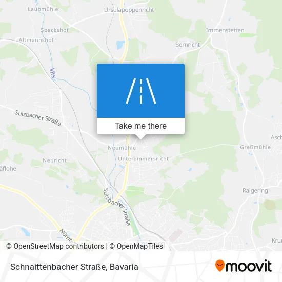 Карта Schnaittenbacher Straße