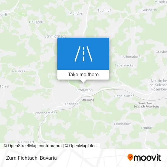 Карта Zum Fichtach