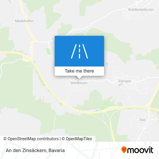 An den Zinsäckern map
