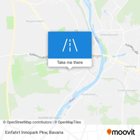 Карта Einfahrt Innopark Pkw