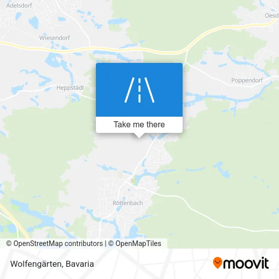 Wolfengärten map