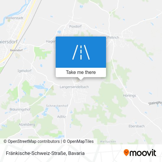 Fränkische-Schweiz-Straße map