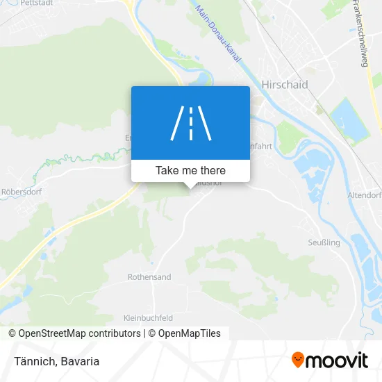 Карта Tännich