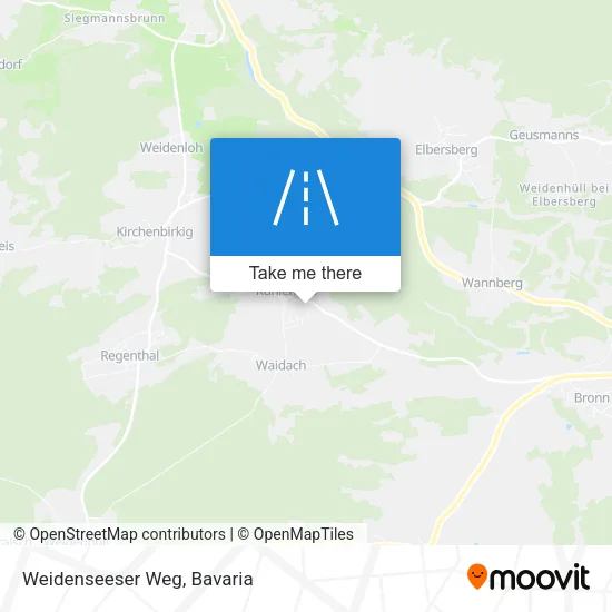 Карта Weidenseeser Weg