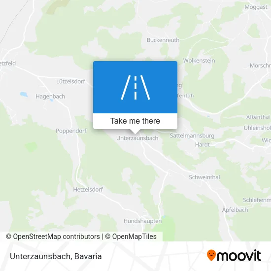 Карта Unterzaunsbach