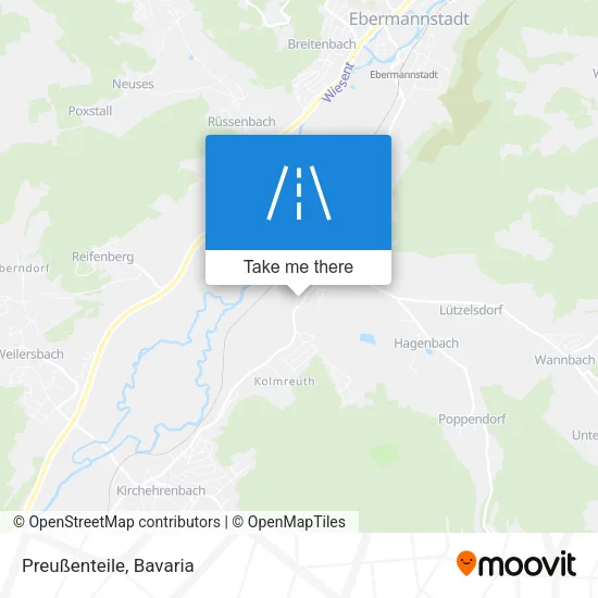 Карта Preußenteile