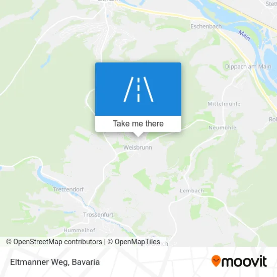 Карта Eltmanner Weg