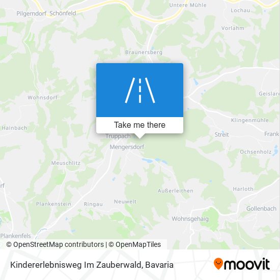 Карта Kindererlebnisweg Im Zauberwald