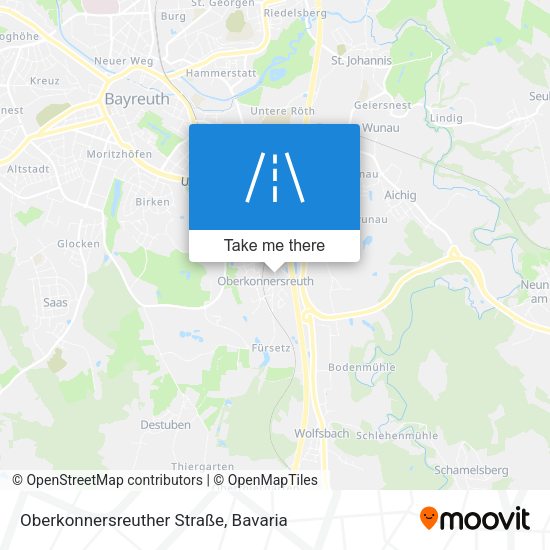 Oberkonnersreuther Straße map