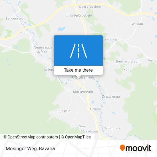 Карта Mosinger Weg