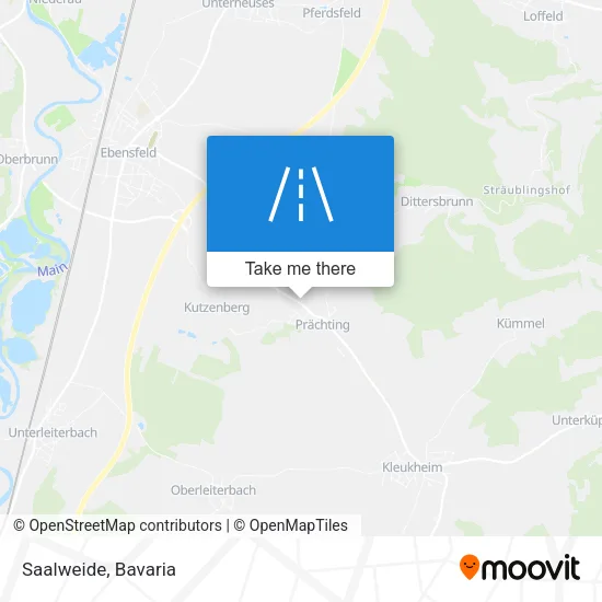 Карта Saalweide