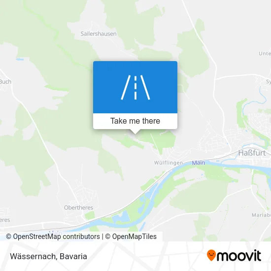 Wässernach map