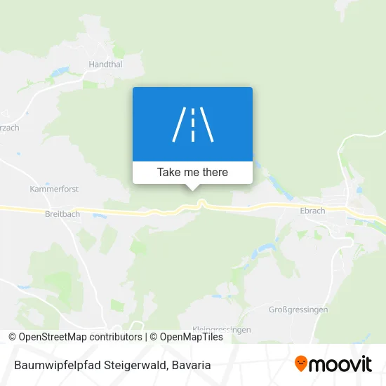Карта Baumwipfelpfad Steigerwald