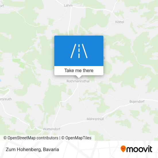 Карта Zum Hohenberg