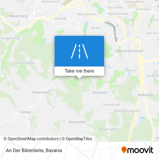 An Der Bärenleite map