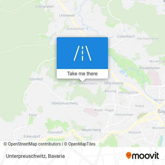 Карта Unterpreuschwitz