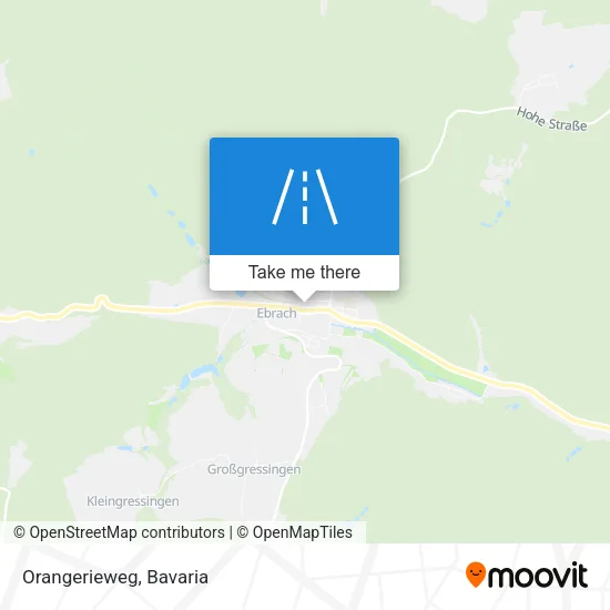 Карта Orangerieweg