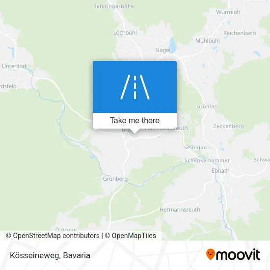 Карта Kösseineweg