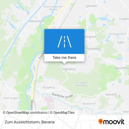 Карта Zum Aussichtsturm