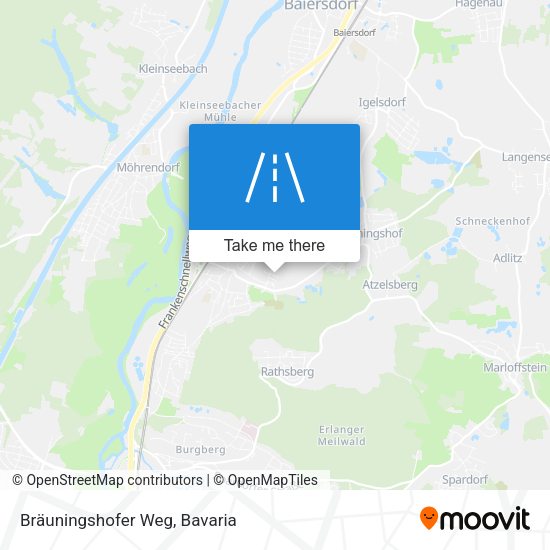 Bräuningshofer Weg map