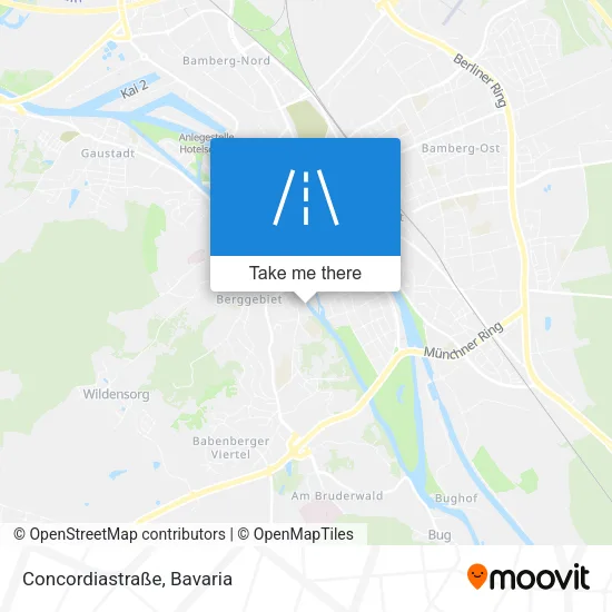 Карта Concordiastraße