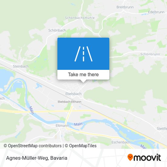 Agnes-Müller-Weg map
