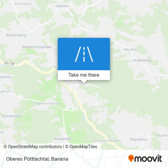Oberes Püttlachtal map