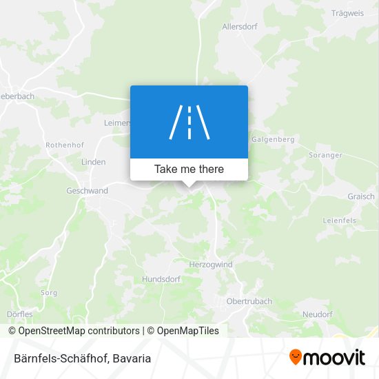 Bärnfels-Schäfhof map