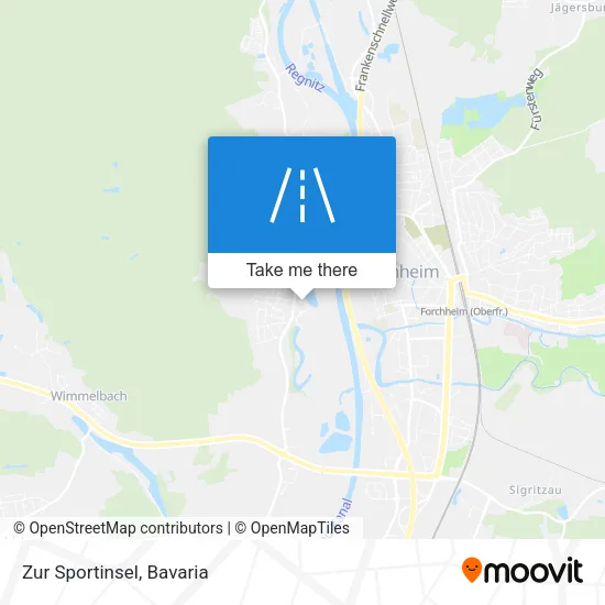 Карта Zur Sportinsel