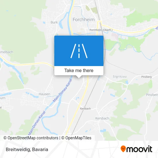 Карта Breitweidig