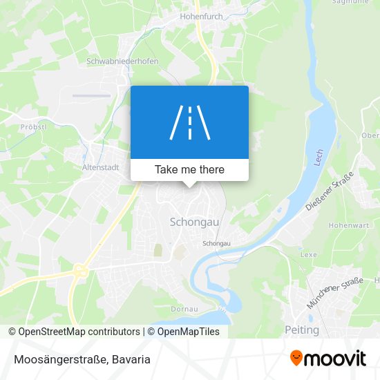Moosängerstraße map